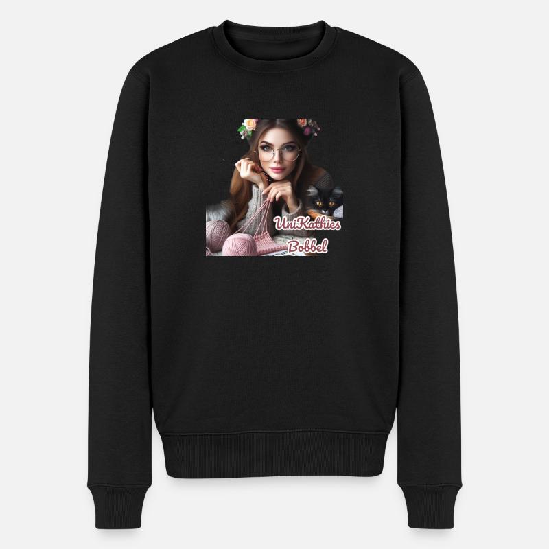 Unikathies KI - Männer Premium Bio Pullover - Schwarz