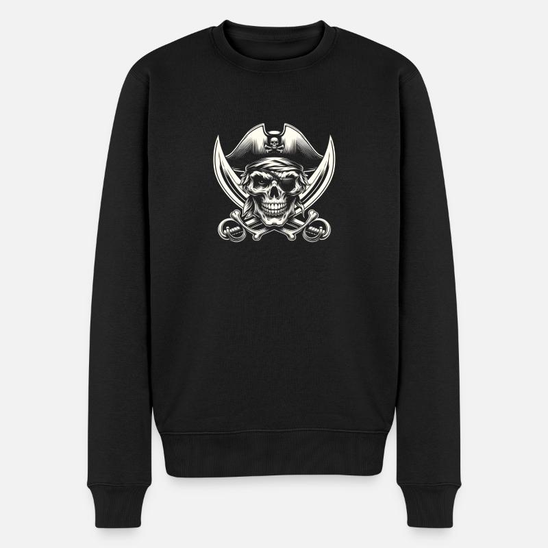 Überbleibsel des Schurken - Männer Premium Bio Pullover - Schwarz