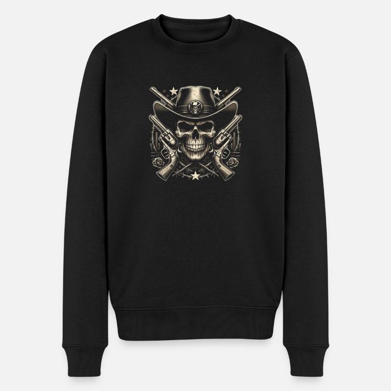 Das letzte Gefecht des Sheriffs - Männer Premium Bio Pullover - Schwarz
