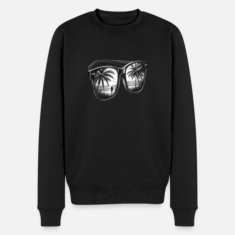 Lunettes de soleil de vacances - Pull Premium bio Homme - noir
