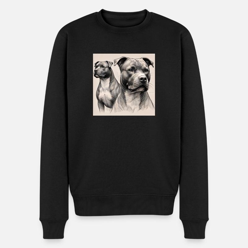 Pitbull Portrait - Pull Premium bio Homme - noir