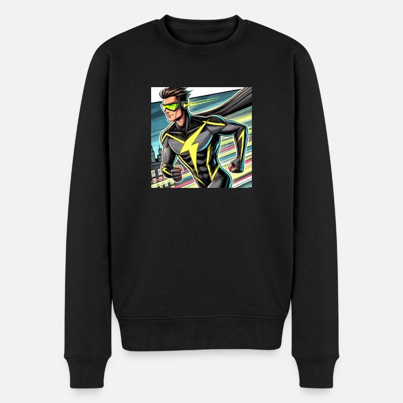 Super-héros - Pull Premium bio Homme - noir