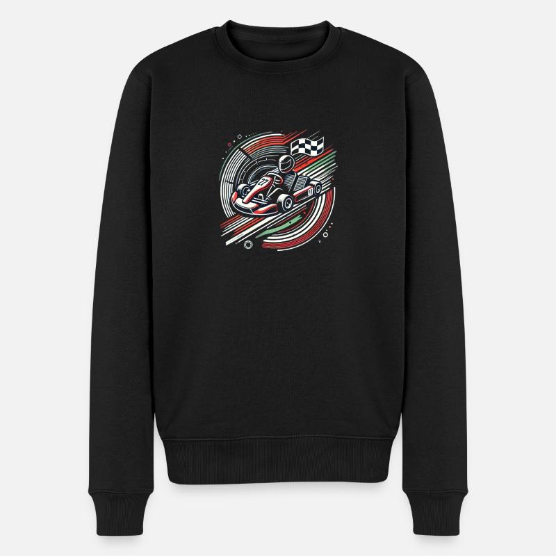 Kart Motorsport - Männer Premium Bio Pullover - Schwarz