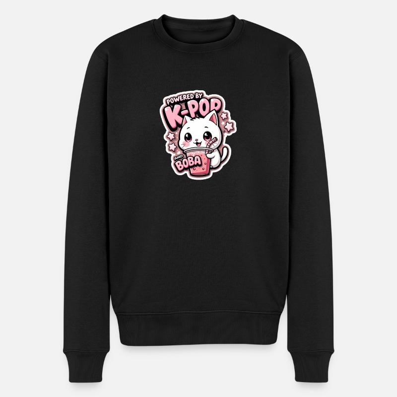 ROSA BOBA - Männer Premium Bio Pullover - Schwarz