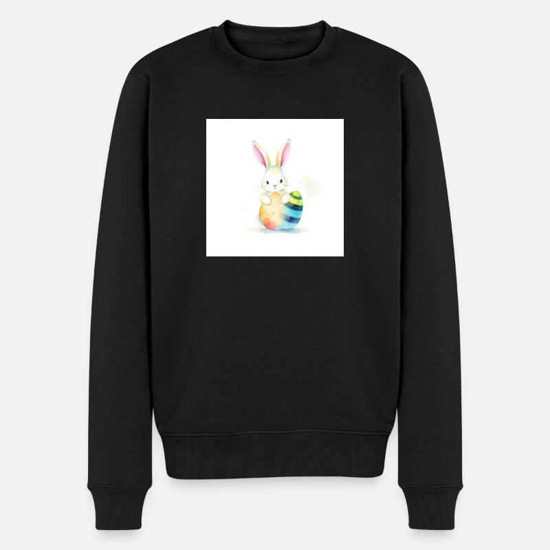 Hasi’s Ostereierwunder - Männer Premium Bio Pullover - Schwarz