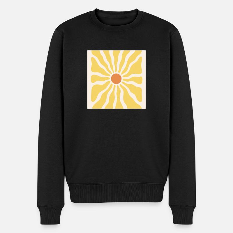 Rayons de soleil comme tournesols - Pull Premium bio Homme - noir