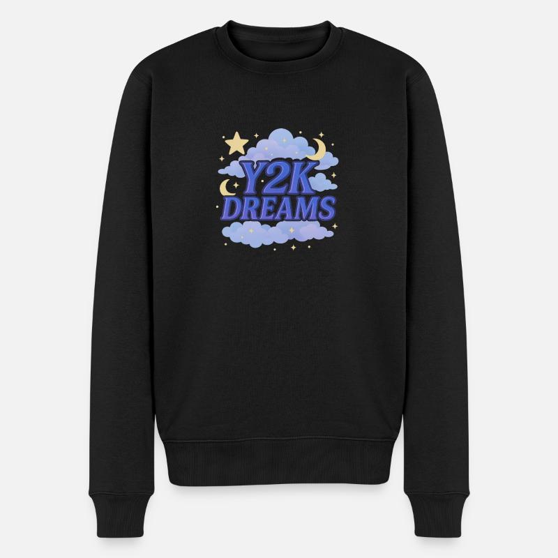 Nuages de mode Y2k - Pull Premium bio Homme - noir