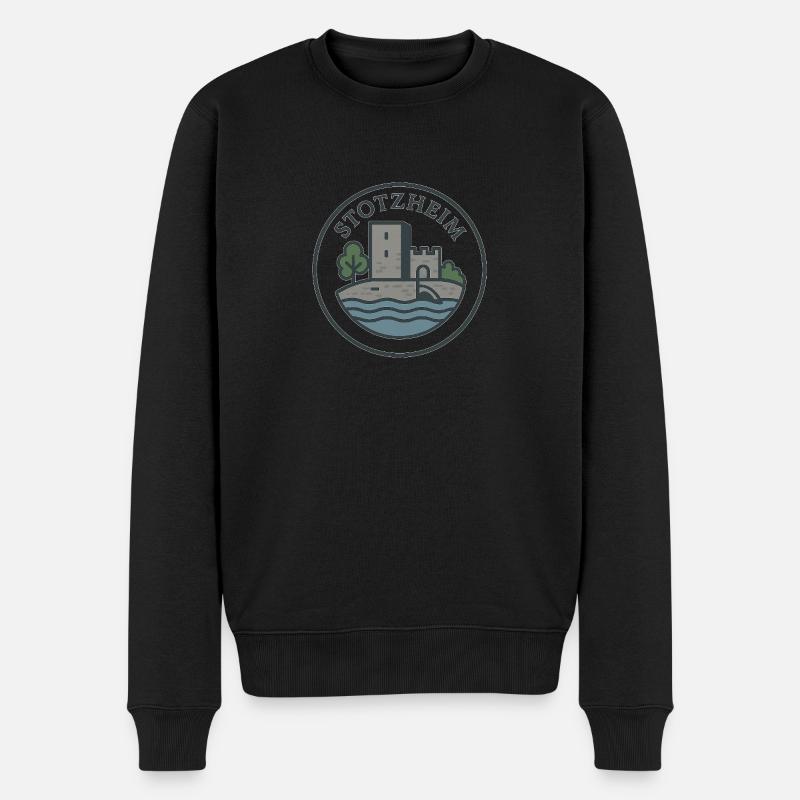 stotzheim - Männer Premium Bio Pullover - Schwarz