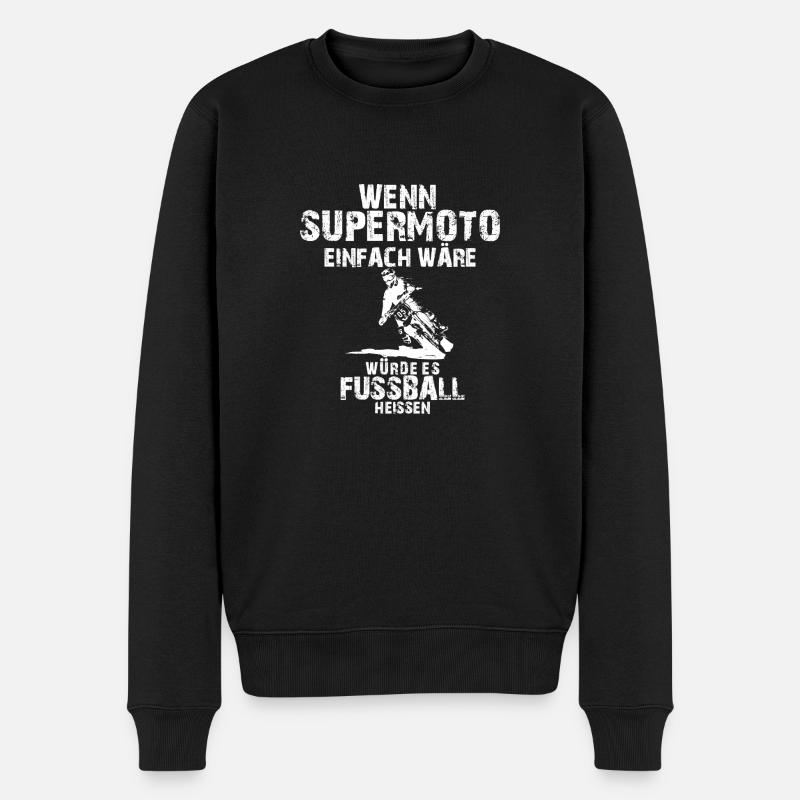 MX-Was sonst: SM Einfach - Männer Premium Bio Pullover - Schwarz