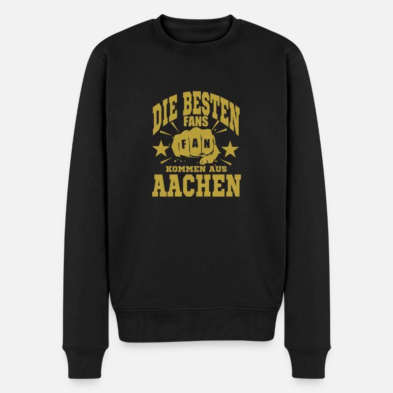 Aachen Fans - Männer Premium Bio Pullover - Schwarz