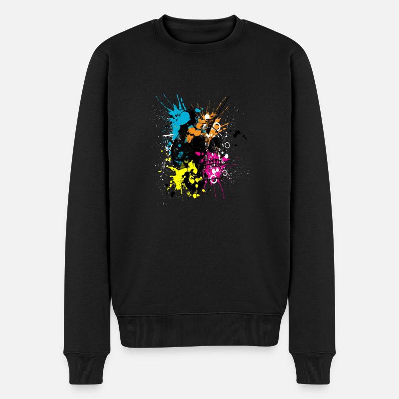 Unicorn Skull - Männer Premium Bio Pullover - Schwarz
