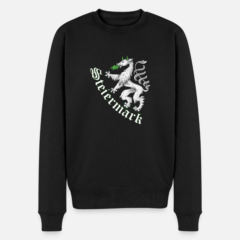 Steiermark T-Shirt - Männer Premium Bio Pullover - Schwarz
