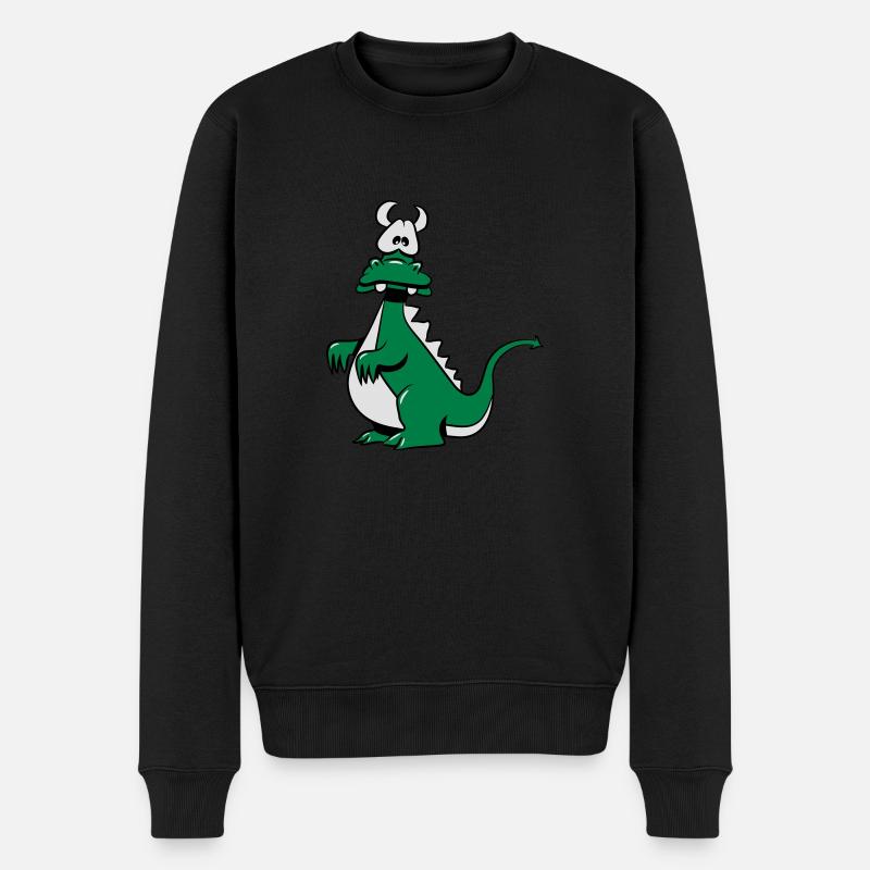 Dragon drôle - Pull Premium bio Homme - noir