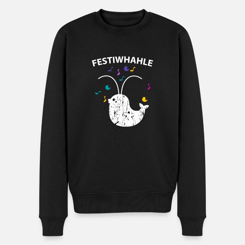 Festiwhale - Pull Premium bio Homme - noir
