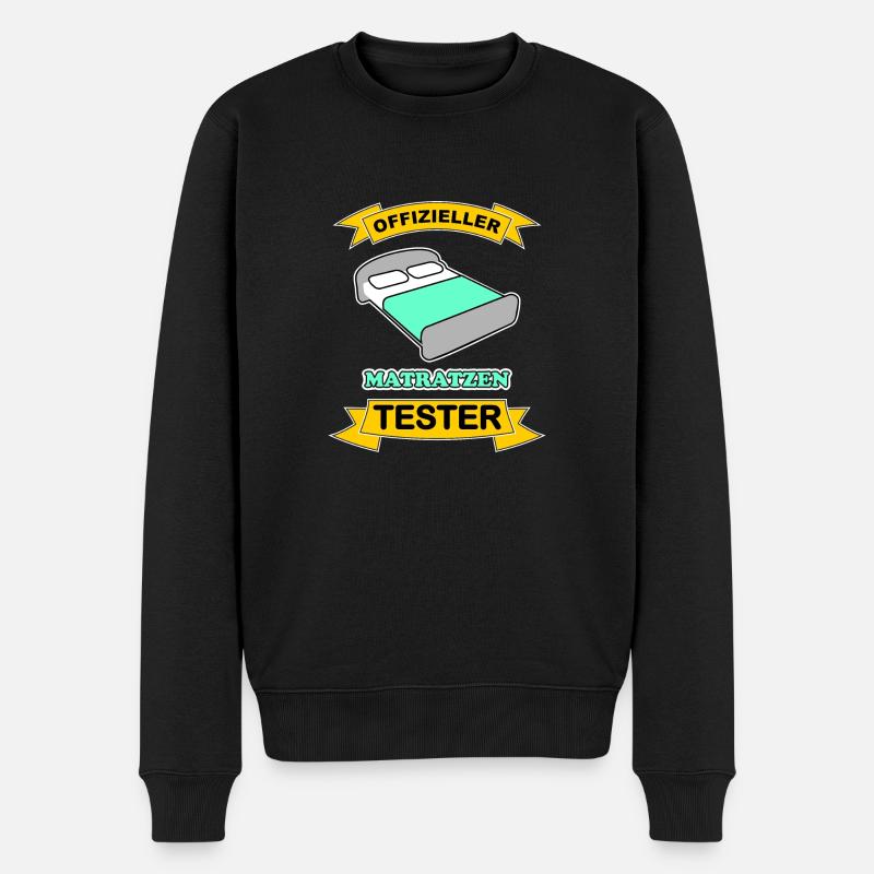 Matratzen Tester - Männer Premium Bio Pullover - Schwarz