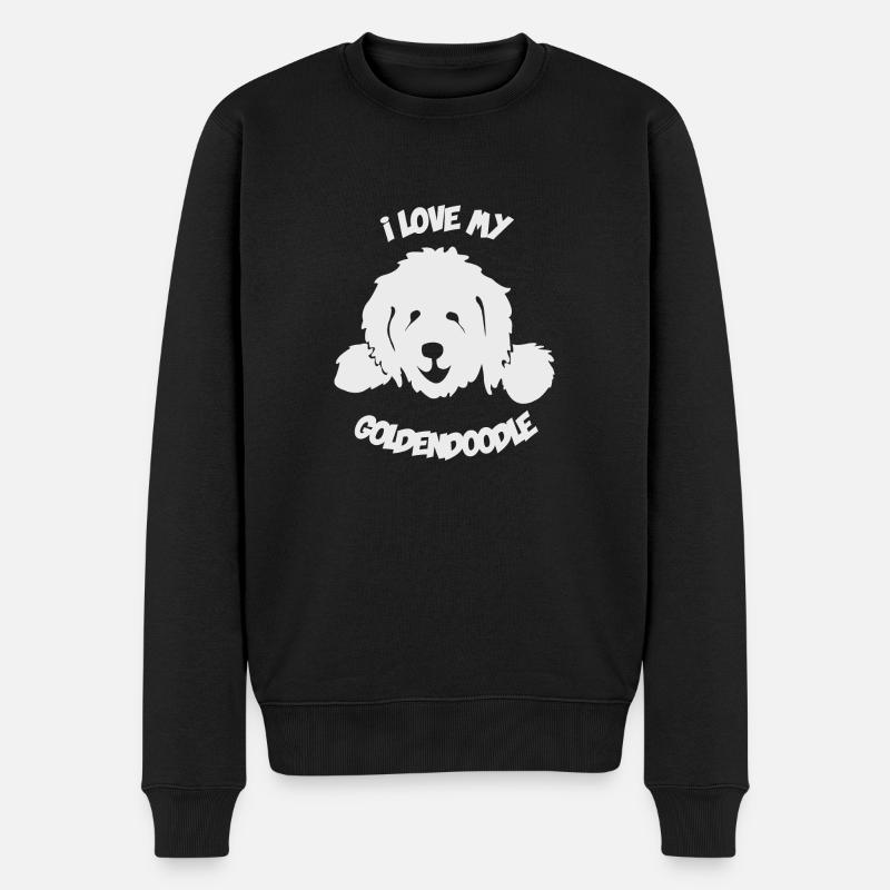 Doodle Goldendoodle Labradoodle Chien - Pull Premium bio Homme - noir
