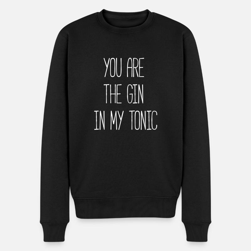 gin - Männer Premium Bio Pullover - Schwarz