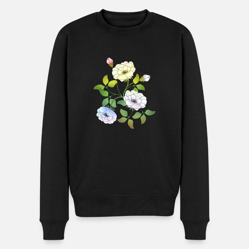 Fleur - Pull Premium bio Homme - noir