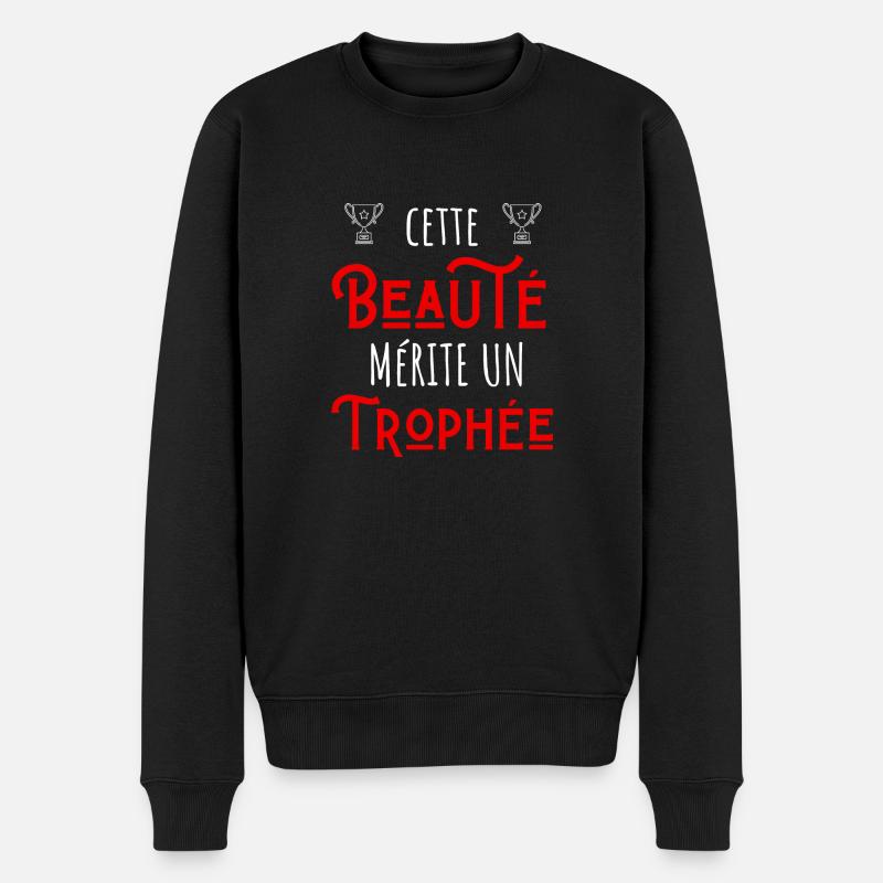 cette beauté mérite un trophée - Pull Premium bio Homme - noir