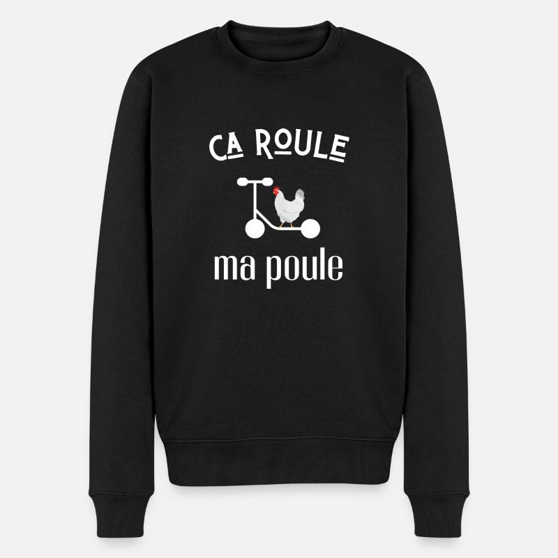ca roule ma poule - Pull Premium bio Homme - noir