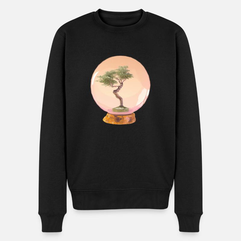 Bonsaï 5, Art numérique - Pull Premium bio Homme - noir