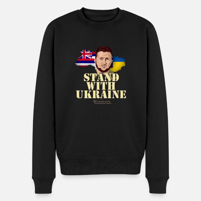 Ukraine Hawaï - Pull Premium bio Homme - noir