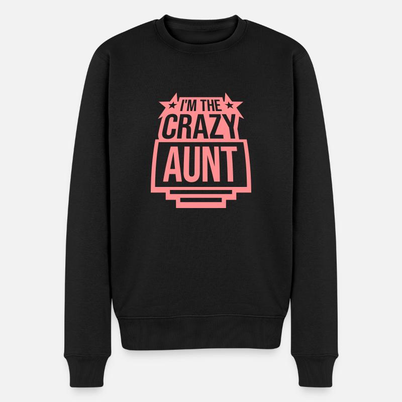 à The Crazy Aunt - Pull Premium bio Homme - noir
