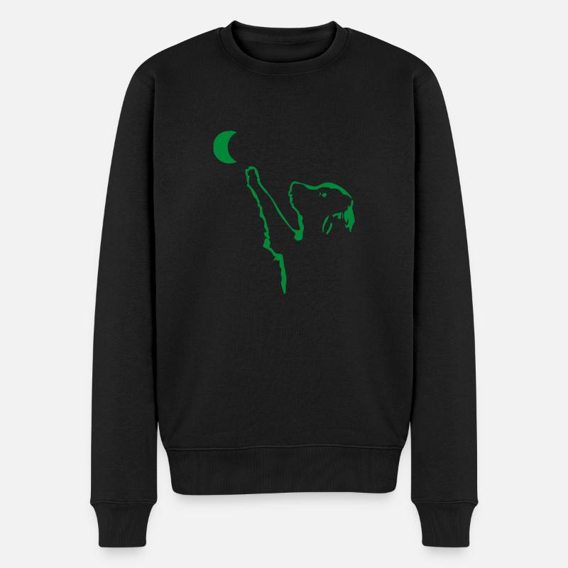 Hund Dog - Männer Premium Bio Pullover - Schwarz