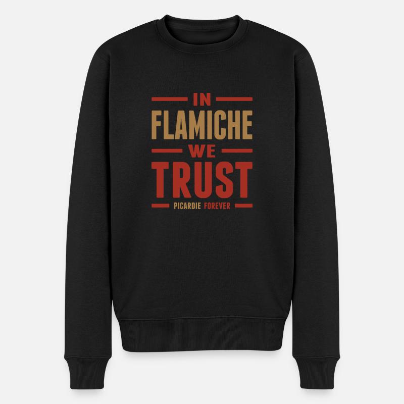 In Flamiche we trust - Pull Premium bio Homme - noir