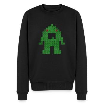 Tableau périodique - Pull Premium bio Homme - noir - Devant - Nico (187cm)
