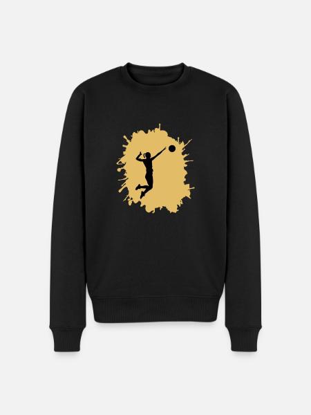 Women's Handball Blobs - Men's Premium Organic Jumper - black