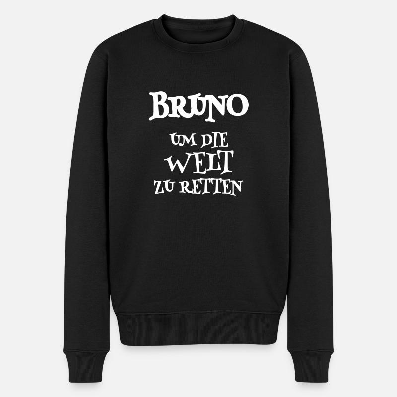 Sauveteur Bruno - Pull Premium bio Homme - noir