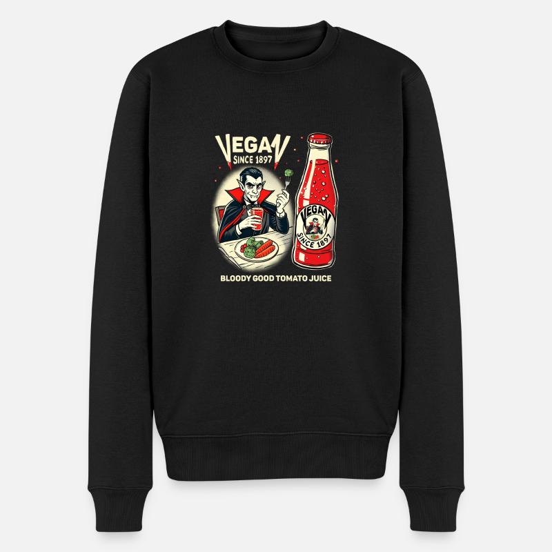 Végétalien depuis 1897 - Pull Premium bio Homme - noir