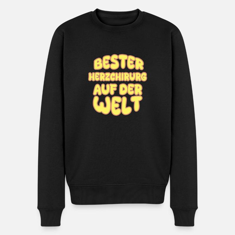 Herzchirurg als Berufung - Männer Premium Bio Pullover - Schwarz