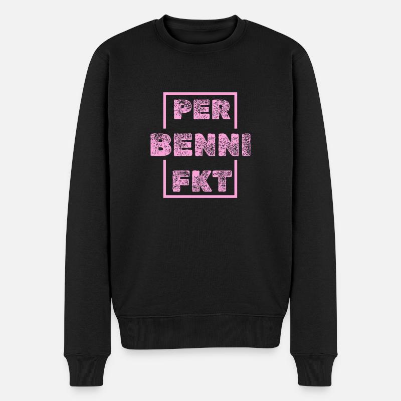 Geschenk für Benni - Männer Premium Bio Pullover - Schwarz