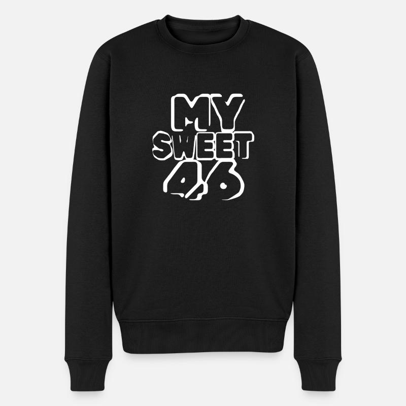 46 - Männer Premium Bio Pullover - Schwarz
