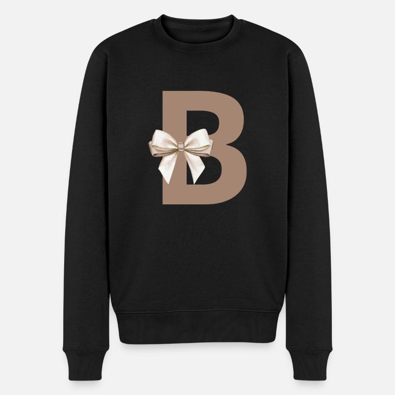 Lettre B Nœud - Pull Premium bio Homme - noir