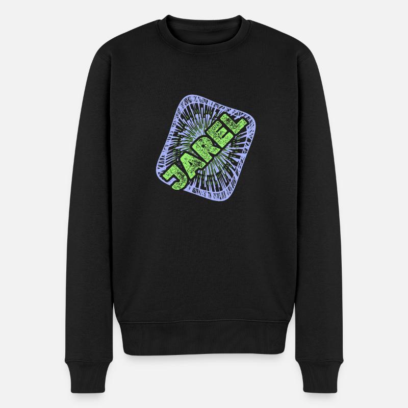 Jarel Jarel - Männer Premium Bio Pullover - Schwarz