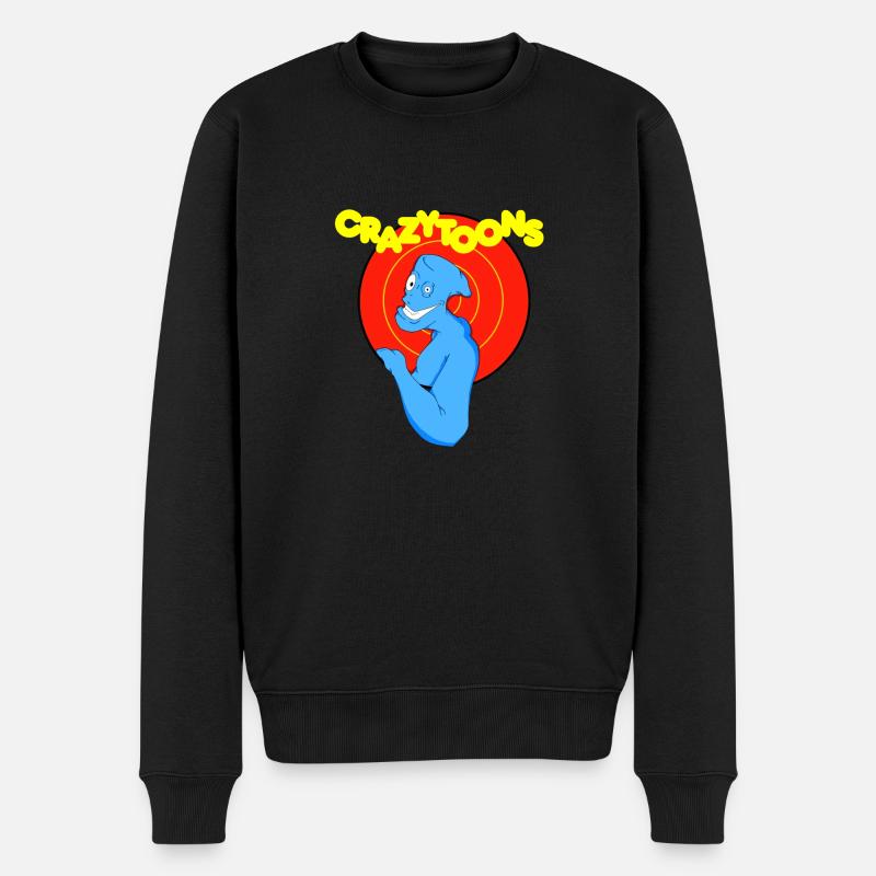 Crazytoons - Pull Premium bio Homme - noir
