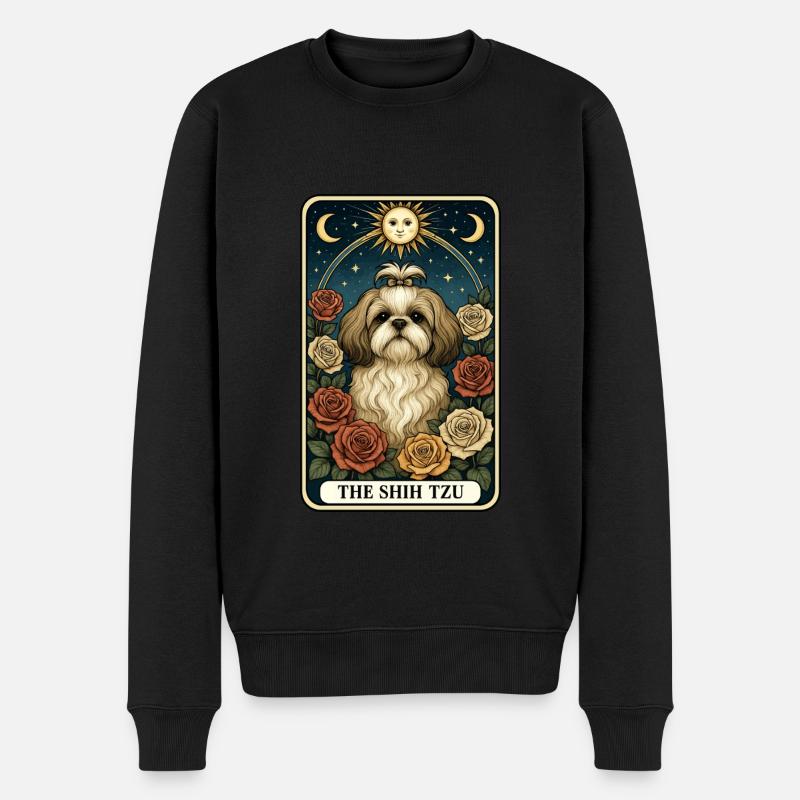 Shih Tzu - Männer Premium Bio Pullover - Schwarz