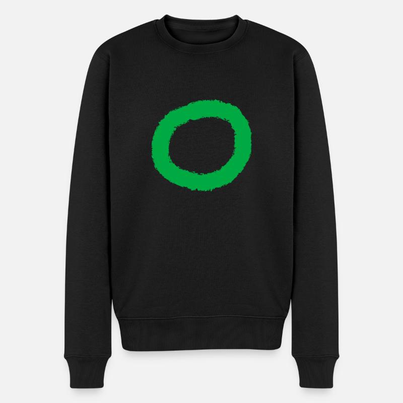 Kreis Manch - Männer Premium Bio Pullover - Schwarz