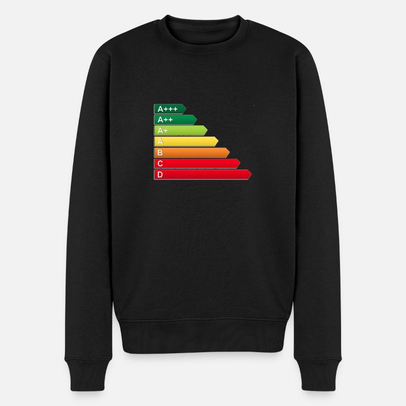 Label énergétique SF - Pull Premium bio Homme - noir