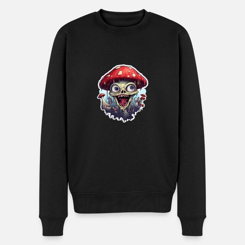 Champignon devenu fou - Pull Premium bio Homme - noir
