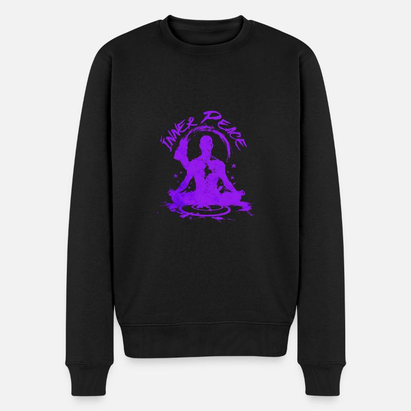 Paix intérieure Méditation - Pull Premium bio Homme - noir