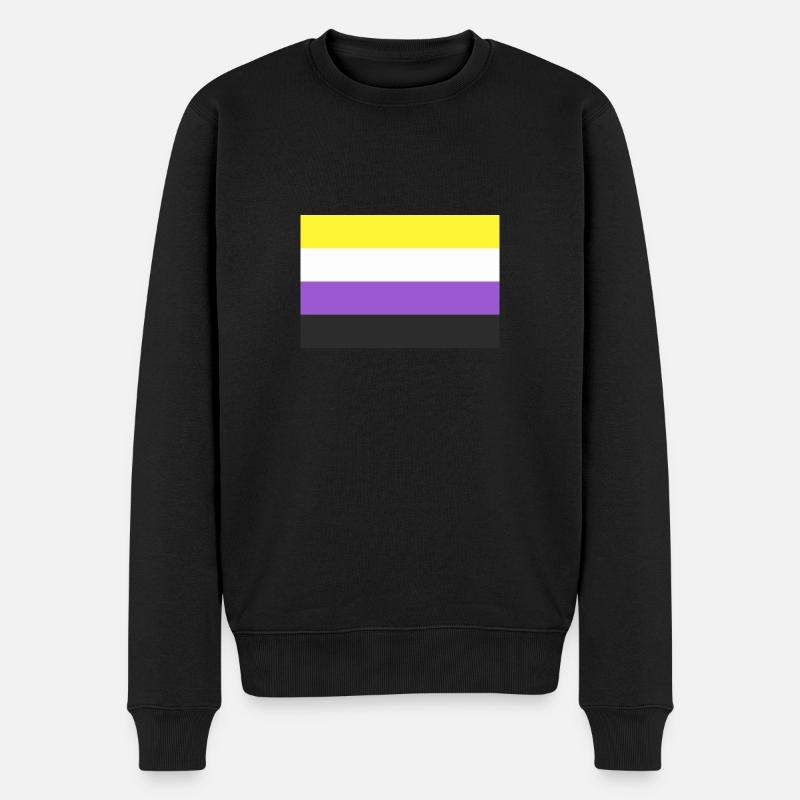 LGBT Non binaire - Pull Premium bio Homme - noir