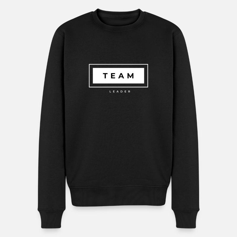 Team Leader - Männer Premium Bio Pullover - Schwarz