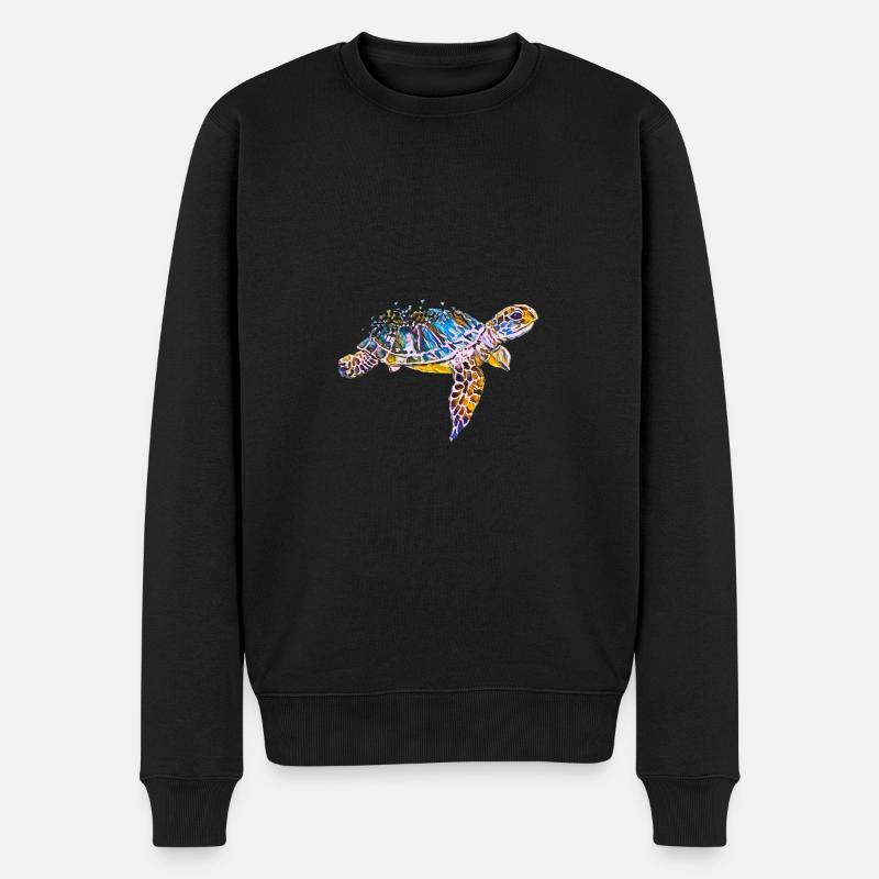 Tortue - Pull Premium bio Homme - noir