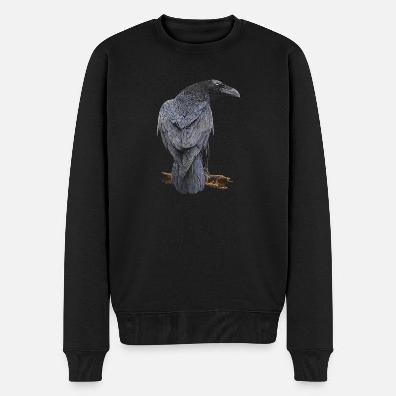 Rabe - Männer Premium Bio Pullover - Schwarz