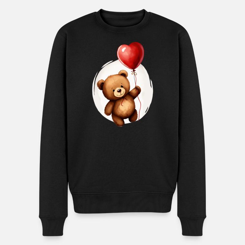Ours avec ballon - Pull Premium bio Homme - noir