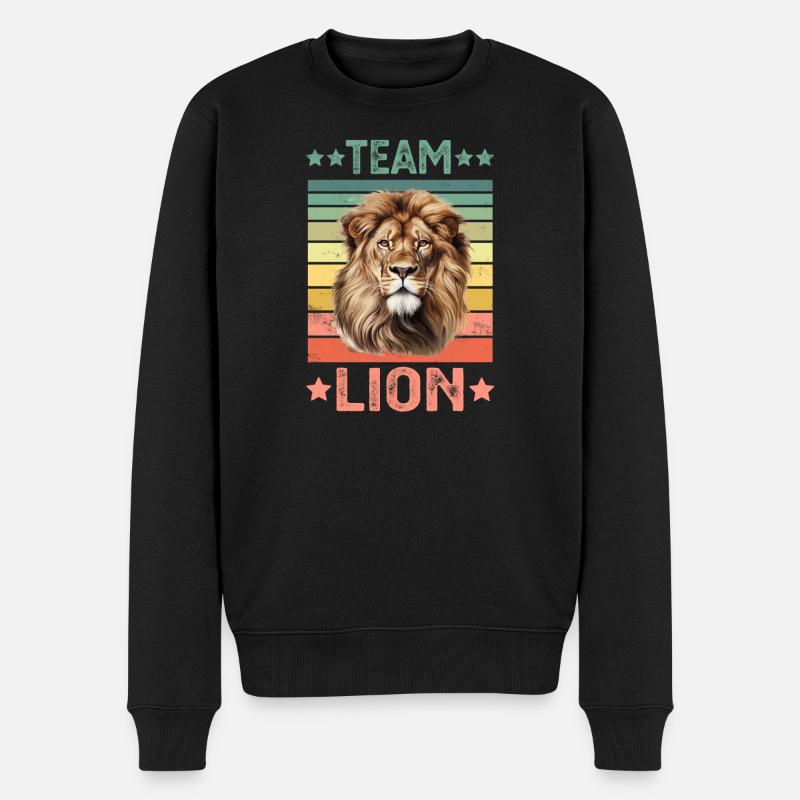 Lion - Pull Premium bio Homme - noir
